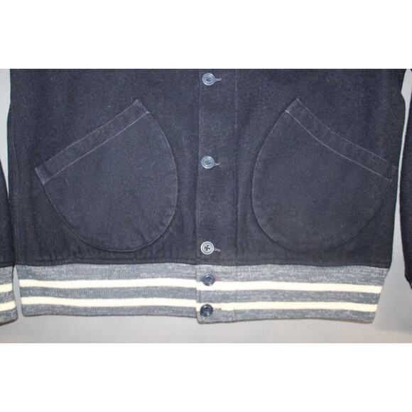 POLO Ralph Lauren Reversible Varsity Track Team P-Wing Satin Wool Jacket Large - Picture 13 of 14